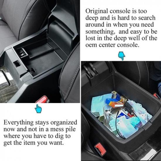 Center Console Armrest Storage Box Compatible with Sedan 2013-2017 Accord