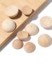 10-50pcs/lot Natural Color Half Round Wooden Beads Flatback Cabochon Split Wooden Balls For DIY Necklace Bracelet Jewelry