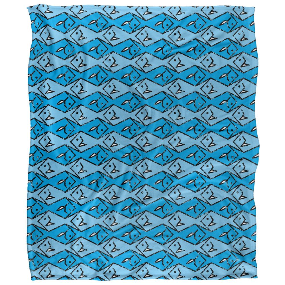 JQ Licensing Silky Patterned Fishing Supersoft Blanket