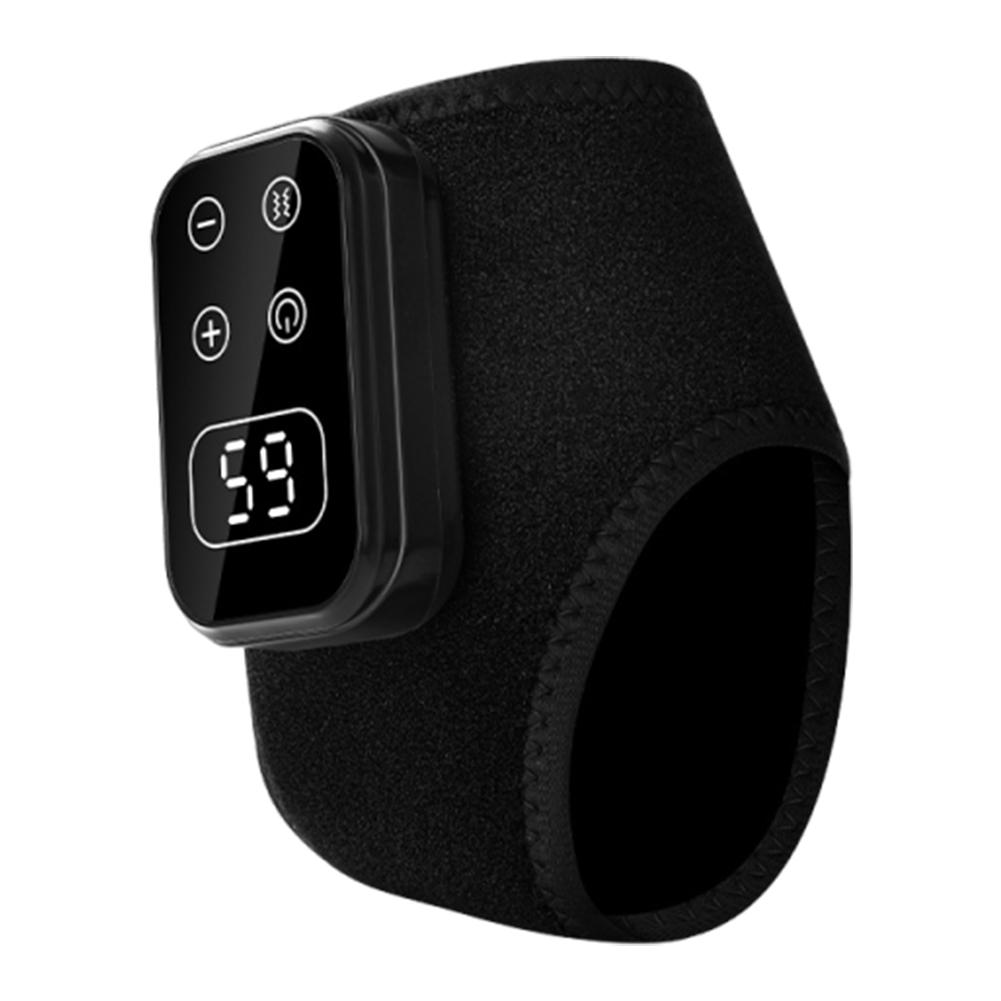 

Portable Foot Massager Type-C Charging Vibration Leg Massage Machine Windproof Electric Heating Joint Care Tool Gift for Parents чёрный