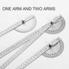 Thickened Stainless Steel Angle Gauge Measuring Angle Protractor Large Carpenter's Protractor Angle Gauge Angle Gauge