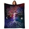 Tree of Life Digital-printed Polyester Bedroom Velvet Flannel Soft Sofa Cover Blanket Fleece Soft Sofa Cover Blankets for Beds