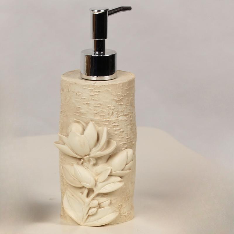 Resin Bathroom Utensils Lotion Bottle Soap Dish Mouthwash Cup Holder Toothbrush Holder Home Accessories Flower Bathroom Products