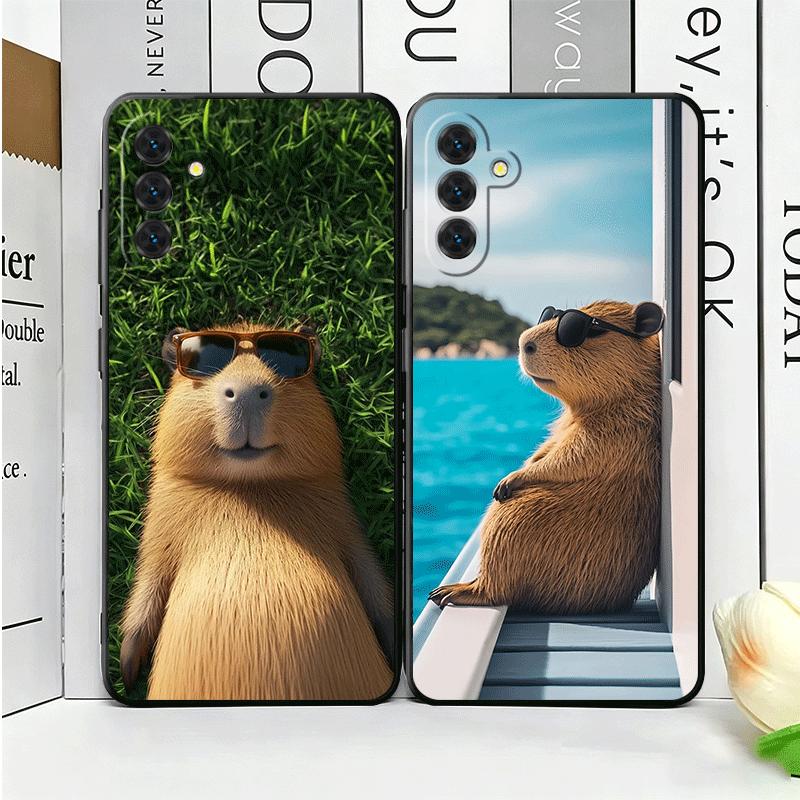 Animal Capybara Cute Soft Phone Case for Samsung A17 A37 A57 A16 A26 A36 A56 A15 A25 A35 A55 A14 A24 A34 A54 A13 A23 A33 A53 A52