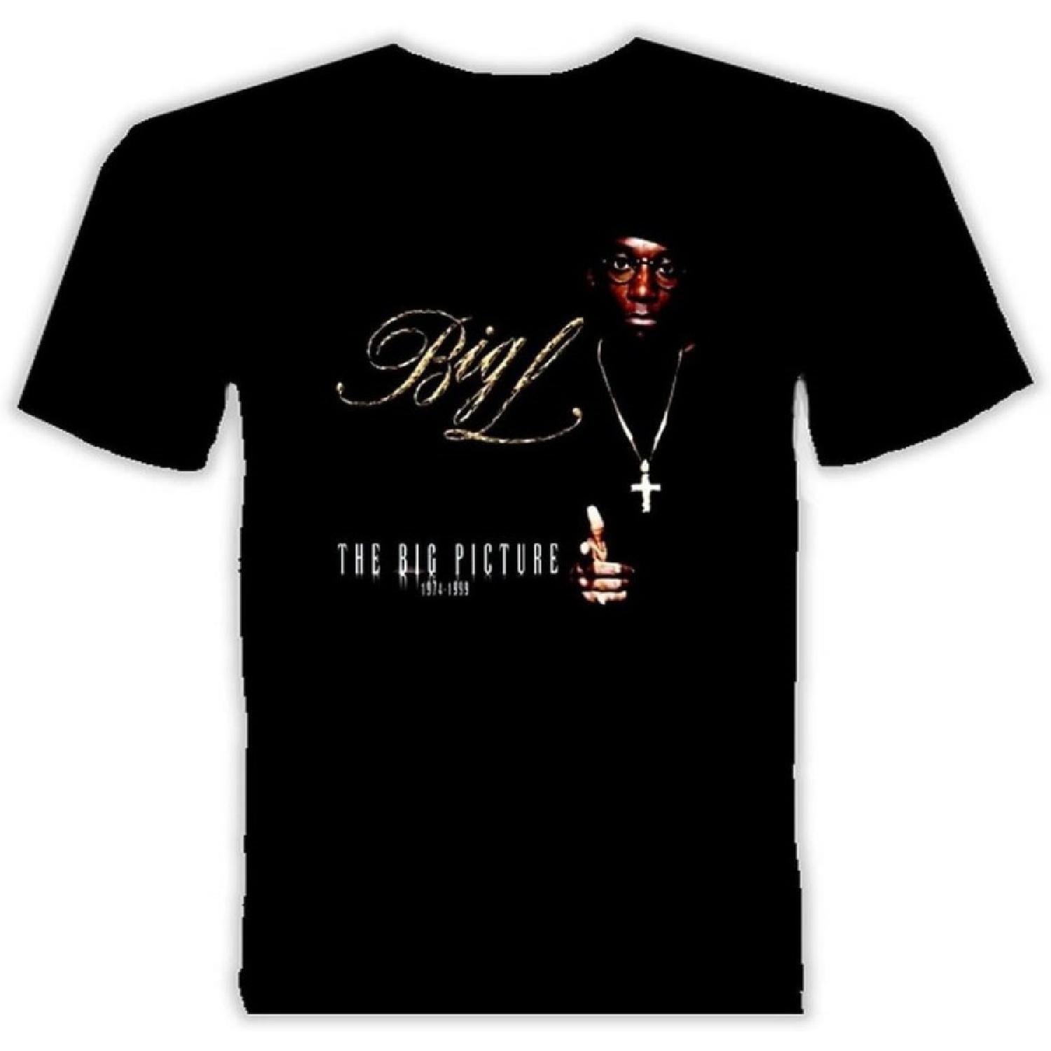 World Star HipHop Big L Big Picture Hip Hop Rap T Shirt S чёрный