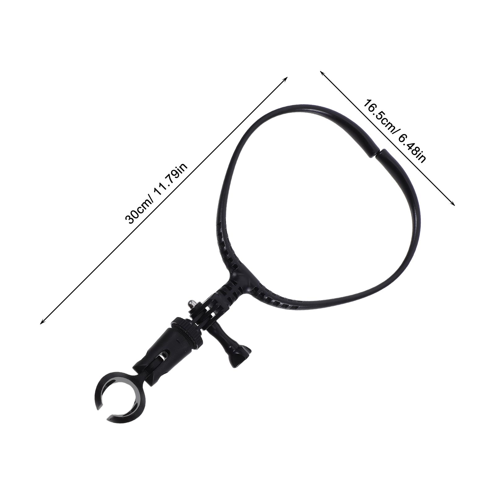 

Neck Hanging Microphone Holder Adjustable Lightweight Mic Support For Singing Outdoor Streaming Stable Wind-Resistant