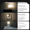 Super Bright USB Eye Protection Mini LED Night Light, Portable Plug-in, Ideal for Dorms with Power Bank Compatibility