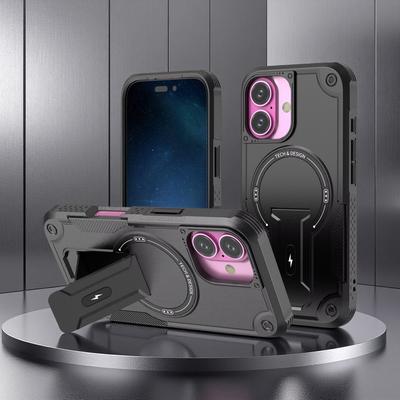 Strong Stand Holder Phone Case for Iphone 17 Pro Max 17 Air 16 15 14 Plus 12 13 16e Iphone17 Protective Accessories