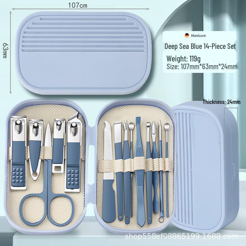 Spot Stainless Steel Nail Clipper & Manicure Set (8-14 Pieces)