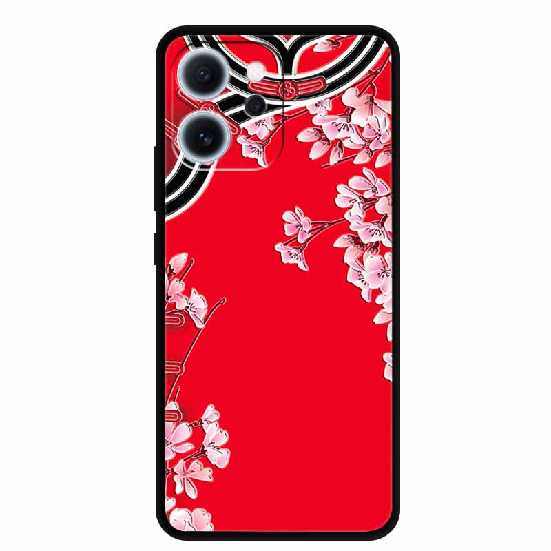 3D Flowers Emboss Fundas For OPPO Reno 15F 5G Case Soft Silicone Phone Cases For OPPO Reno 15F Back Covers Shell Coque 6.57"