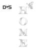 Mirror Home Letter Signs Acrylic Wall Stickers Letters Reflective Wall Decals for Living Room Bedroom Kitchen