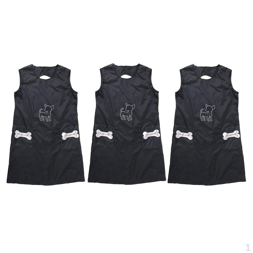Buy 3x Waterproof Pet Dog Grooming Apron Professional Groomer Bib with