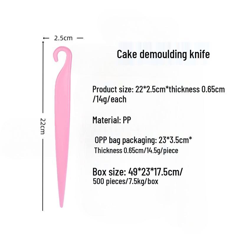 Chiffon Cake Mold Knife & Plastic Scraper Baking Tool Set