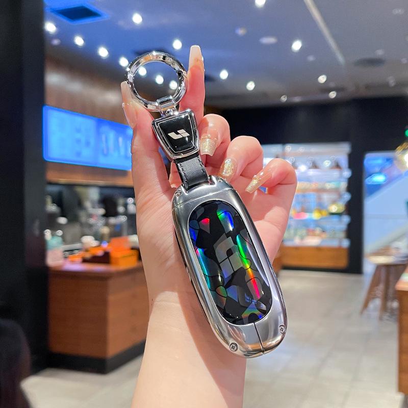 Advanced Metal Protective Key Case for Li Auto L9/L9Max & L8/L7 - Colorful Shell with Secure Buckle