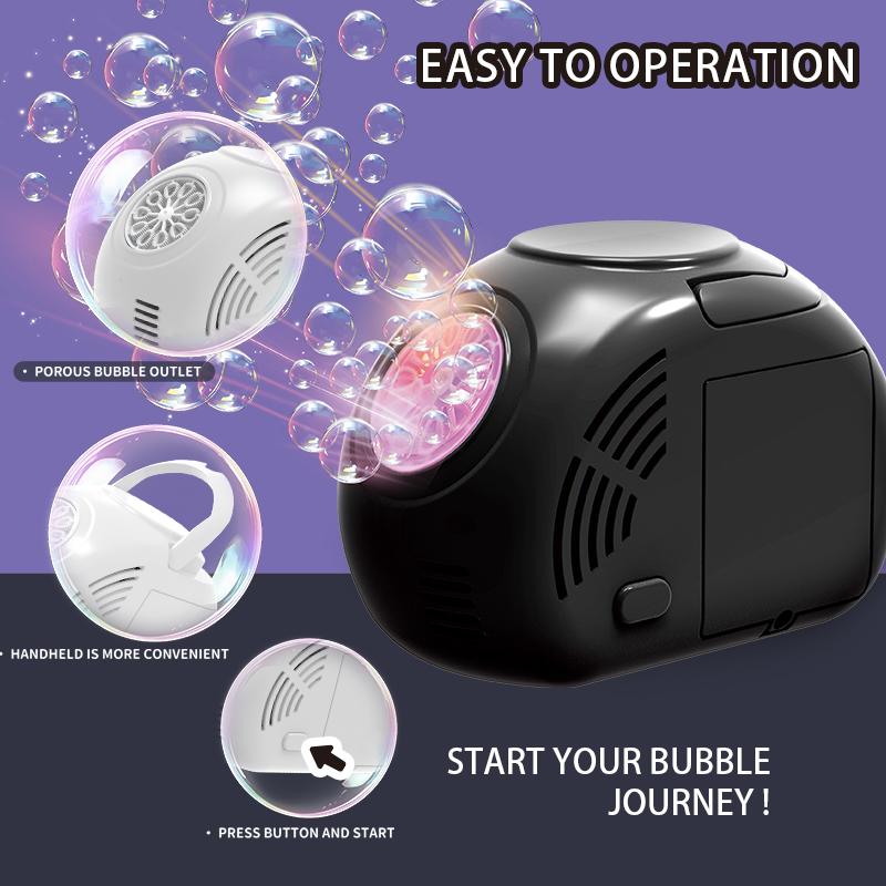 10 Hole Fully Automatic Handheld Bubble Outdoor Wedding/Children's Birthday Party Bubble Machine Without Battery Bubble Water