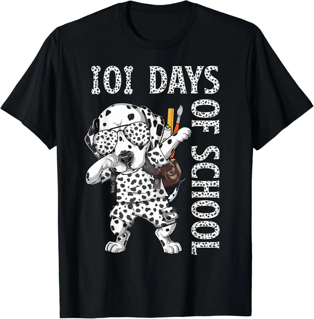 101 Days School Dabbing Dalmatian Dog Teachers Gift Unisex T-Shirt