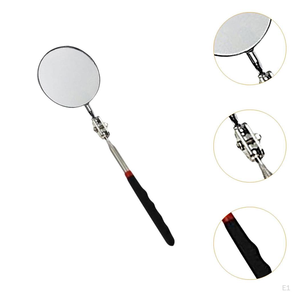 Degree Rotating Telescopic Inspection Mirror for Vehicles, Portable Extendable Flexible Stainless