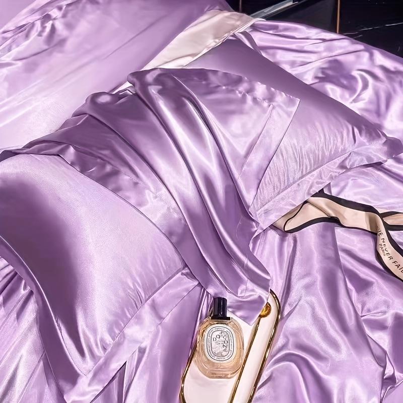 [2pcs Mulberry Silk Pillowcases] 2pcs Mulberry Silk Pillowcases, Luxurious 25 Momme Satin Weave, Hypoallergenic Solid Color with Envelope Closure