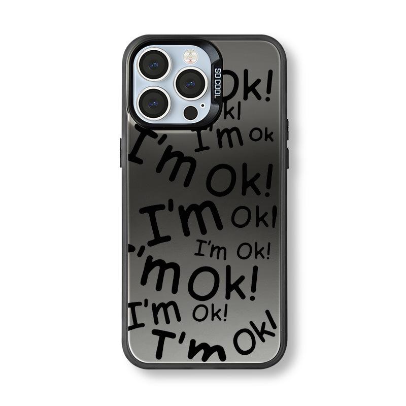 Silver Niche Phone Case for iPhone 12/13/14/16/17, 15 Colors, Cross-Border