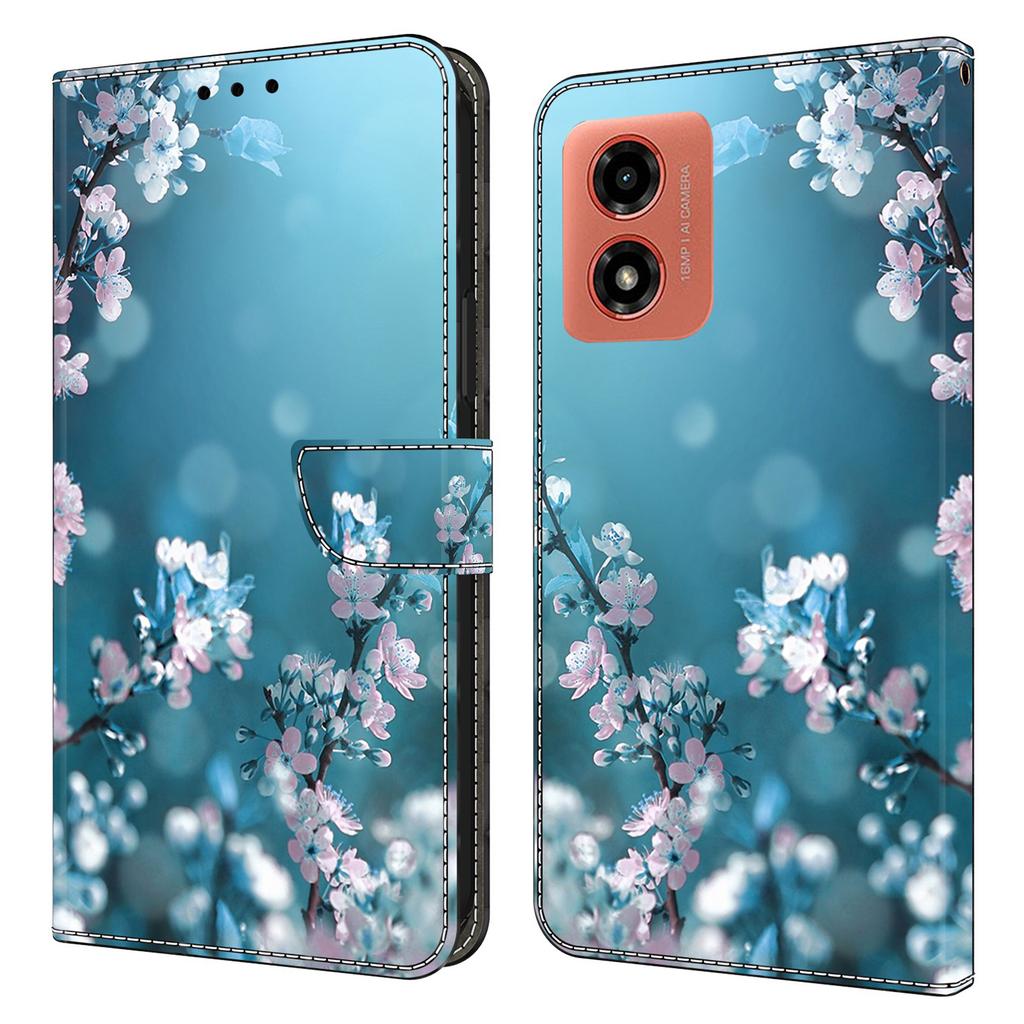 For Motorola Moto E14 4G/G04 4G/G04s 4G/G24 4G Cover 3D Pattern Printing Wallet Leather Phone Case