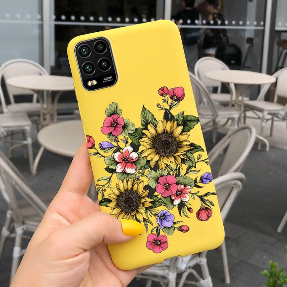 For Xiaomi Mi 10 Lite 5G Case Cute Cartoon Cow Soft-Touch Silicone Bag Back Cover For Xiomi Mi 10 Lite 5G Protector Bumper Funda