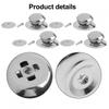 High Friction Pot Lid Handle Replacement Stainless Steel Material Pack of 4