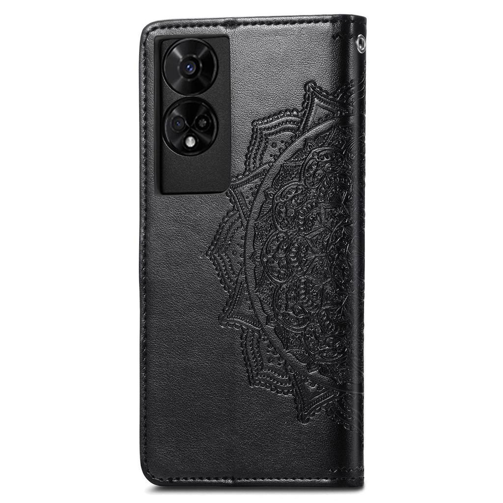 For TCL 50 5G Case Mandala Embossed Design Leather Wallet Phone Cover