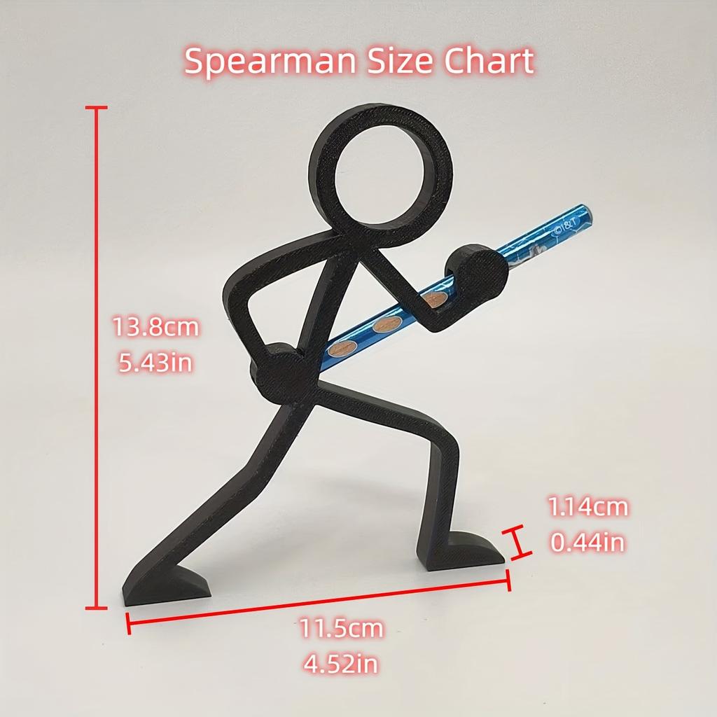 4pcs 3D Printed Stick Figure Pencil Holders, Pen Stands, Pen Containers, Desktop Ornaments, Stationery, And Desktop Sculptures