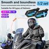 BT26 Motorcycle Helmet Bluetooth Headset 1000mAh Battery 50H Talk Time RGB Intercom