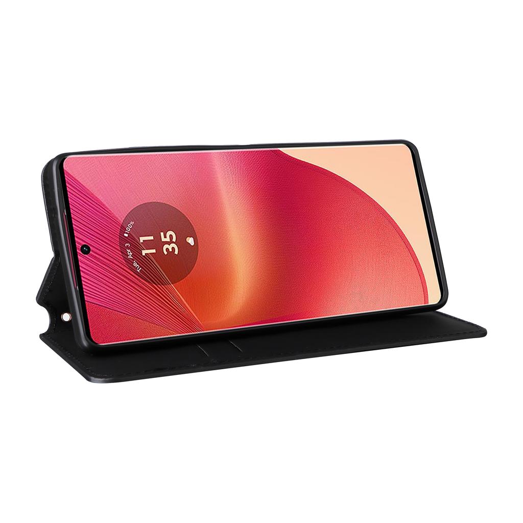 For Motorola Edge 50 Fusion 5G Wallet Case Magnetic Closing Phone Leather Cover