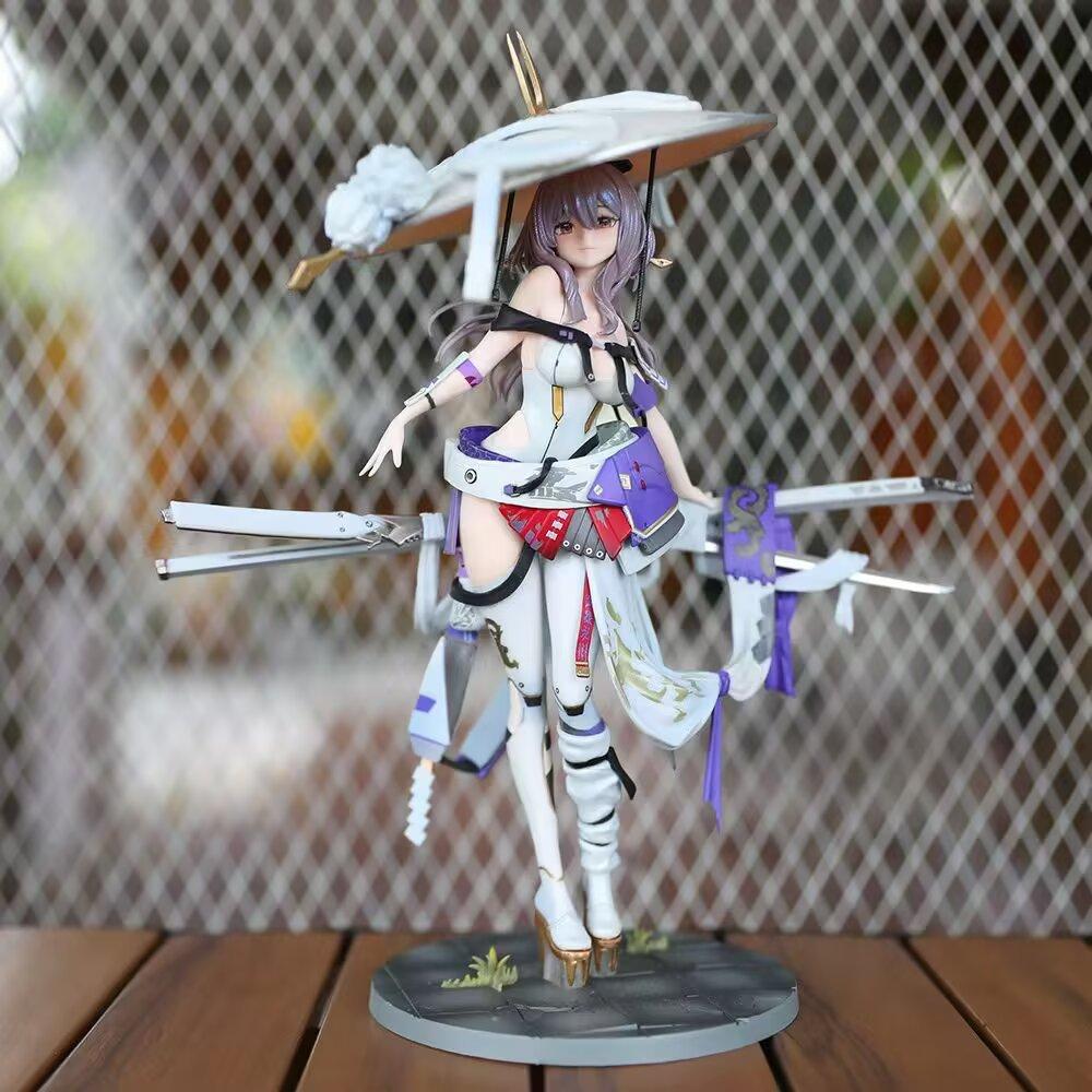 Anime Nikki 25cm Red Lotus Victory Goddess Anime Gk Model Handmade Trendy Play Statue Periphery Collection Ornament Toy Gift