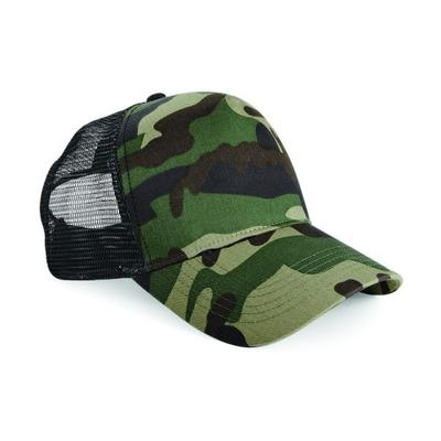 Beechfield Retro kamuflaažist Snapback Trucker Cap