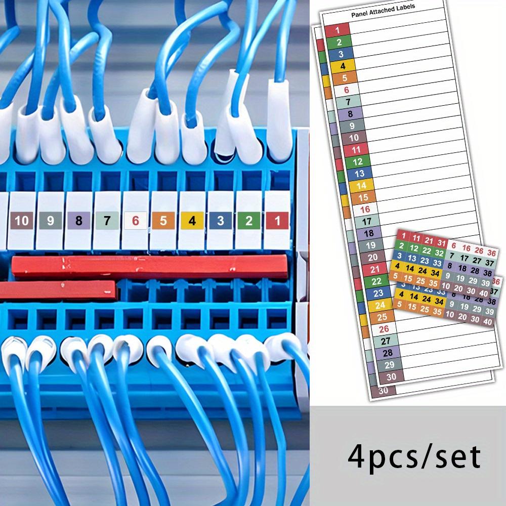 Sticker set with circuit breaker labels - writable stickers for electrical panels, distribution boxes, and electrical screens.