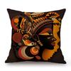 Abstract Oil Painting African Girl Lady Ethnic Decoration Sofa Throw Pillow Case Cotton Linen Cushion Cover