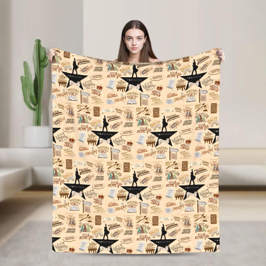 Eliza Angelica und Peggy Hamiltons Decken Flanell Lustig Warm Überwurfdecke für Stuhl Abdeckung Sofa Winter