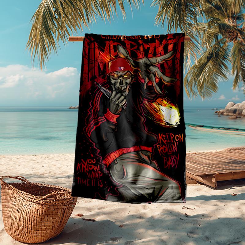 Limp Bizkit Fashion Beach Towel: Ideal for Summer Adventures Soft, Absorbent and Quick Drying Suitable for Swimming and Bathing