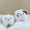 Cute Cartoon Tooth Plush Keychain Creative Bag Pendant Doll Toy Claw Machine Prize Accessory