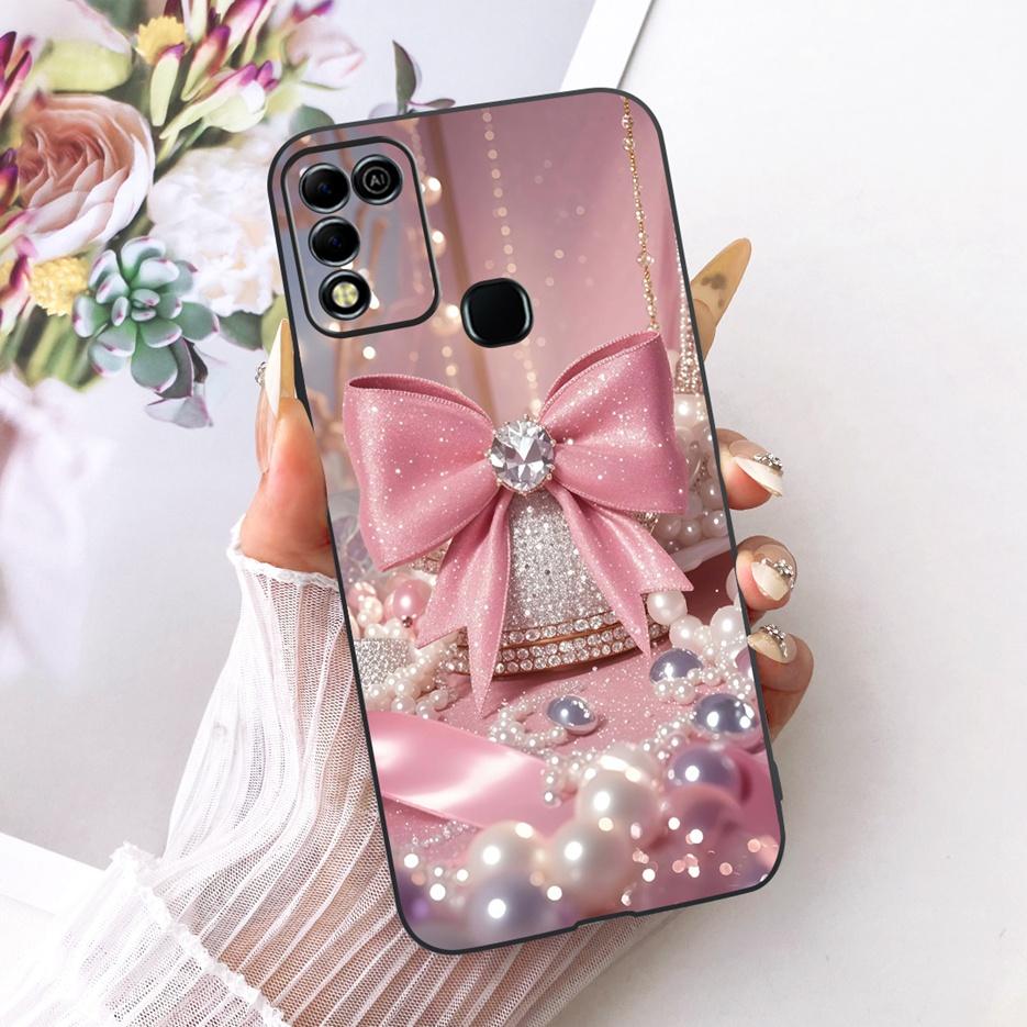 For Infinix Hot 11 Play Case Stylish Butterfly Tree Painted Cover Soft TPU Phone Case For Infinix Hot 10 Play X688C X688B Fundas