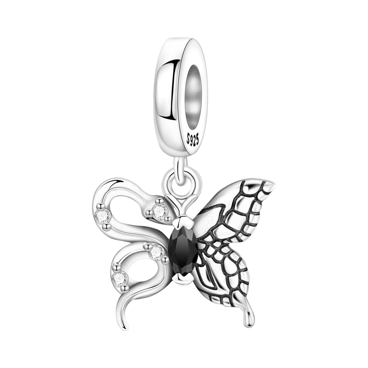 

Panpoki Copper Hollow Butterfly Insects Genuine Pendant Bracelets Charm Jewellery Party Bead DoItYourself Trendy Gift