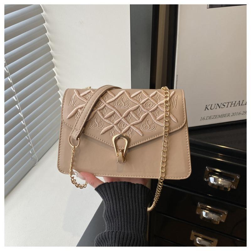 

Вышивка для тяжелой промышленности Портативная Маленькая Квадратная Сумка Женская Высококачественная Модная Универсальная Сумка Через Плечо Повседневная Сумка-Мессенджер Женская Сумка хаки