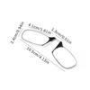 Folding Legless Nose Clip Reading Glasses Men Women Mini Portable Hyperopia Eyeglasses With Keychain Glasses Box