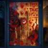 Reusable Halloween Window Stickers Scary Realistic Electrostatic Window Decals  Home Decoration