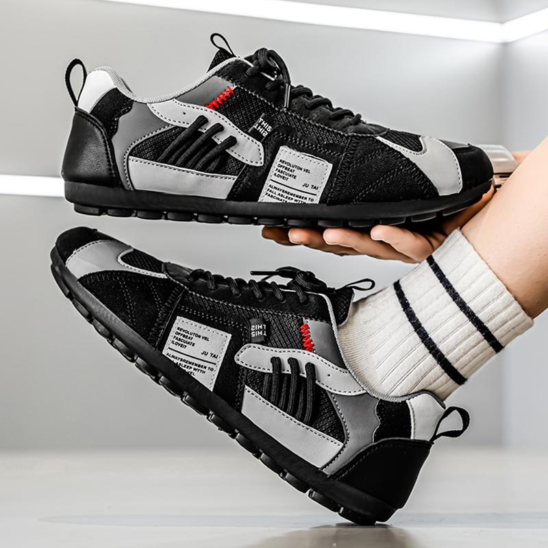 

ELUVA Men s Sneakers Breathable Mesh Running Shoes Lightweight Walking for Men Non-Slip Comfortable Sports Tennis Shoes Man 46 чёрный