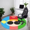 1pc Powerpuff Girls Characters Office Round Area Rug, Under Office Chairs Bedroom Living Room Home Decor  A1022112