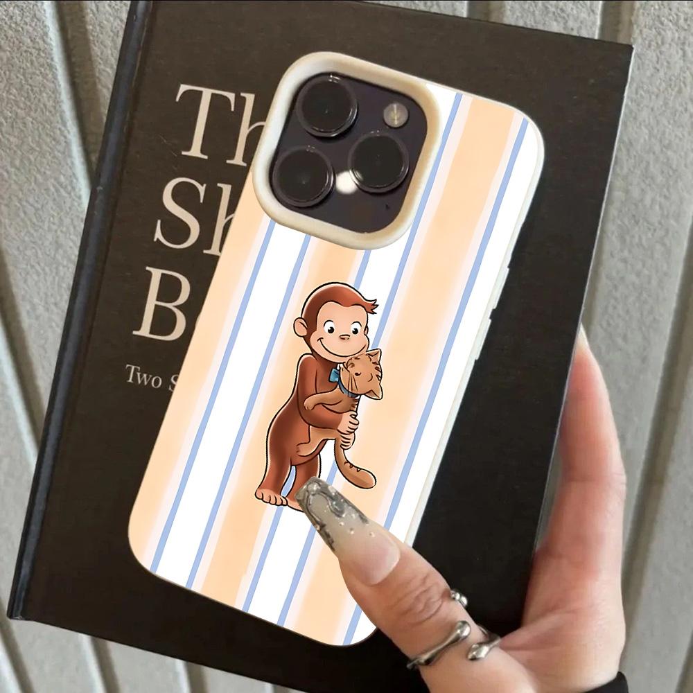 

Cartoon Cool Monkey Lichee leather pattern Phone Case For iPhone 17 16e 16 15 14 13 12 11 Air Pro Max Plus X XR XSMax Cover iPhone XR