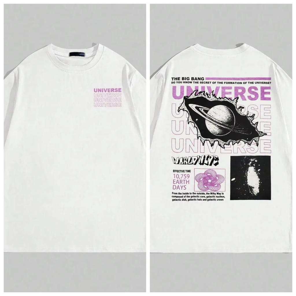 The Secret of The Big Bang In The Universe Men T Shirts Summer Cotton T-Shirts Breathable Loose Clothes Hip Hop Street Tees