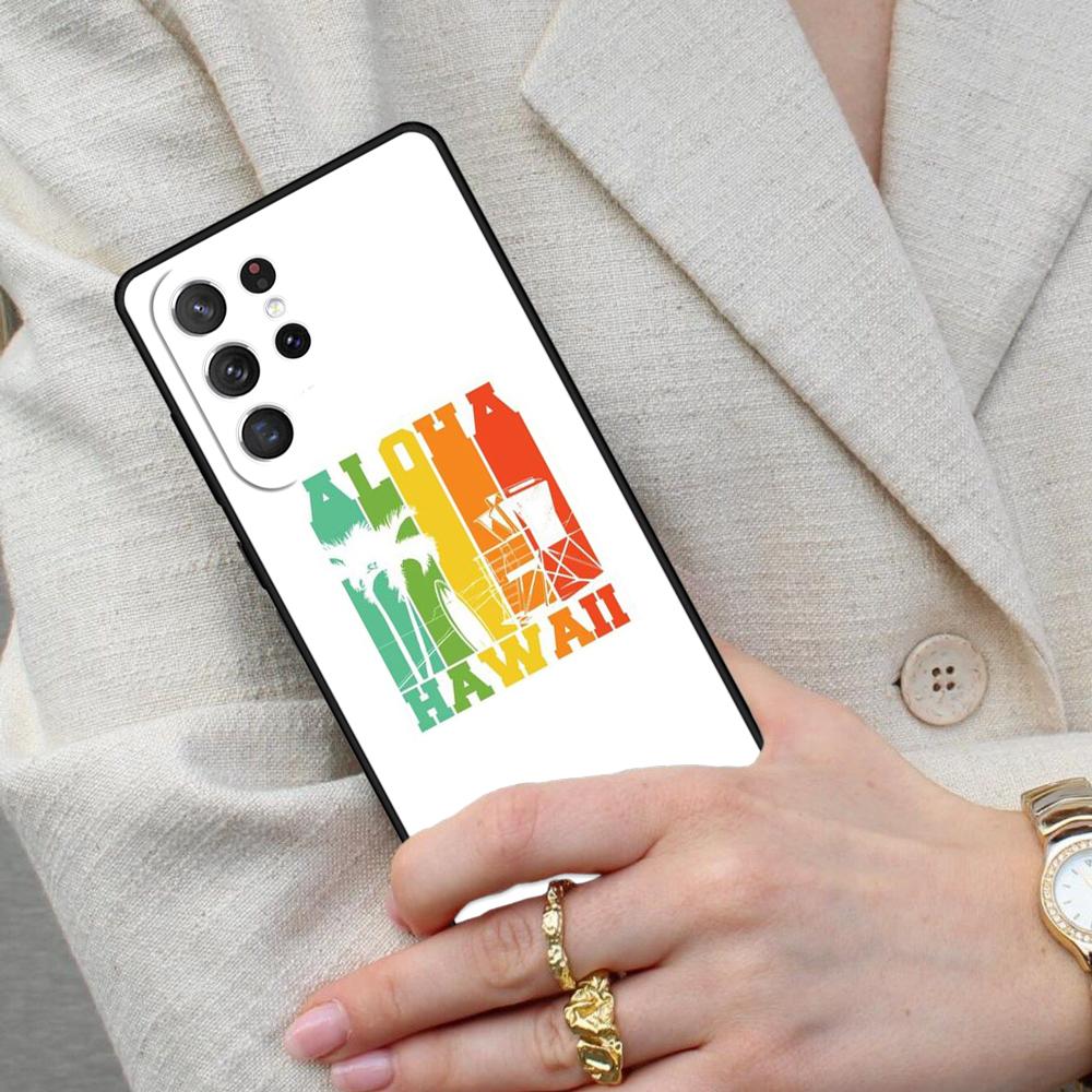 Hello Hawaii Aloha Cell Phone Case for Samsung Galaxy S26 Ultra S25 S24 S23 S22 S21 S20 Note10 Cover