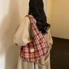 Womens Plaid Hobo Bag Casual Shoulder Handbag Large Tote Purse for Travel