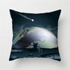 Cartoon Astronaut Rocket Spaceship Sofa Home Bedroom Decoration Pillowcase Kids Room Space Theme Cushion Cover