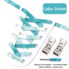No Tie Shoe Laces Metals Croos Locks Elastic Shoelaces for Sneakers Fashion Convenient Lazy Shoes Lace Accessories 1 Pair